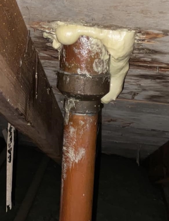 Dry Vent Waste Pipe home inspector ct